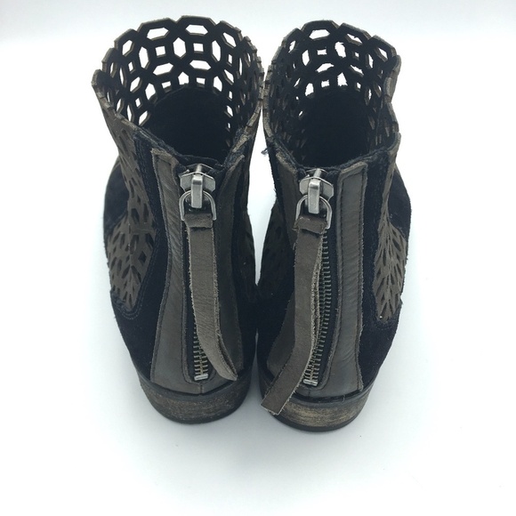 Rebels Vale Leather‎ Geo Cutout Bootie 7 - Picture 6 of 12